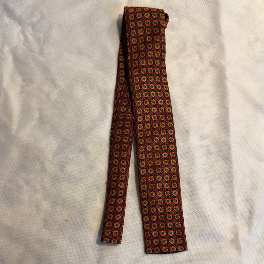 VINTAGE Rooster Bloomingdale’s label vibrant tie